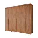 Ver imagem 2 de Guarda-Roupa Casal 267cm 6 Portas com Pés 100% MDF Linhares Espresso Móveis Marrom/Cinamomo