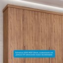 Ver imagem 6 de Guarda-Roupa Casal 267cm 6 Portas com Pés 100% MDF Linhares Espresso Móveis Marrom/Cinamomo