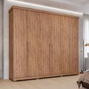 Ver imagem 1 de Guarda-Roupa Casal 267cm 6 Portas com Pés 100% MDF Linhares Espresso Móveis Marrom/Cinamomo