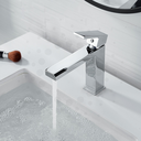 Ver imagem 4 de Torneira Misturador Monocomando de Mesa Bancada Bica Baixa Quadrado Lavatório Banheiro Lavabo Inox