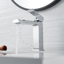 Ver imagem 3 de Torneira Misturador Monocomando de Mesa Bancada Bica Baixa Quadrado Lavatório Banheiro Lavabo Inox
