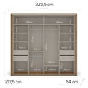 Ver imagem 7 de Guarda-roupa Sevilha 2 Portas de Correr