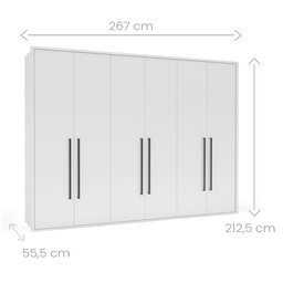Guarda-roupa Sevilha 6 Portas - 10