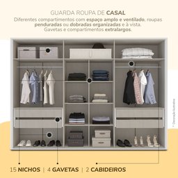 Guarda-roupa Sevilha 6 Portas - 4