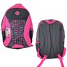 Mochila Escolar Infanto Juvenil Cg6298 2 Zíperes Preto e Rosa - 1