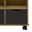 Ver imagem 6 de Nicho Organizador 6 Gavetas com Rodízios Freijó/preto - Qmovi