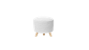 Ver imagem 1 de Puff Banquinho Decorativo  Luxo Pés Madeira