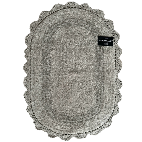 Tapete Crochê Oval Kacyumara Fend 60x90