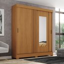 Ver imagem 6 de Guarda Roupa Solteiro 2 Portas de Correr 2 Gavetas com Espelho BE309 Briz