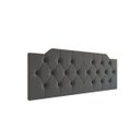 Ver imagem 2 de Cabeceira Capela Cama de Casal Queen 1.60 - Mg Magazine:cinza