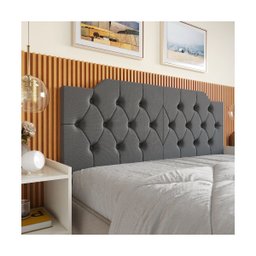 Cabeceira Capela Cama de Casal Queen 1.60 - Mg Magazine:cinza - 4