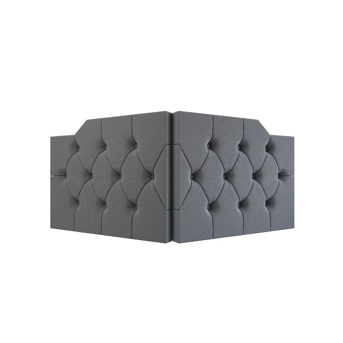 Cabeceira Capela Cama de Casal Queen 1.60 - Mg Magazine:cinza