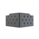 Ver imagem 1 de Cabeceira Capela Cama de Casal Queen 1.60 - Mg Magazine:cinza