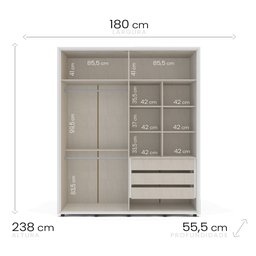 Guarda-roupa Coimbra 4 Portas - 3