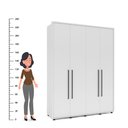 Ver imagem 4 de Guarda-roupa Coimbra 4 Portas