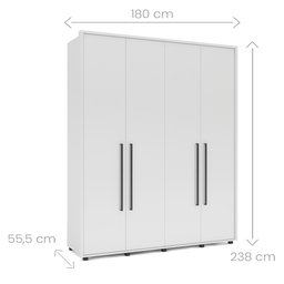 Guarda-roupa Coimbra 4 Portas - 5