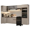 Ver imagem 2 de Armário de Cozinha Completa de Canto Suspenso 385cm Crema Nice Madesa 01 Crema