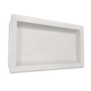 Nicho para Banheiro e Cozinha Parede Embutir 30x60 Liso Branco