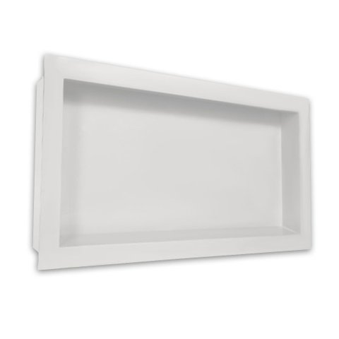 Nicho para Banheiro e Cozinha Parede Embutir 30x60 Liso Branco