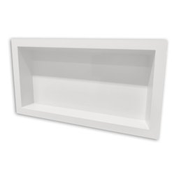 Nicho para Banheiro e Cozinha Parede Embutir 30x60 Liso Branco - 3