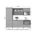 Ver imagem 5 de Kit Cozinha Modulada 10 Peças Marquesa 2 Aéreos + 2 Balcões+ 1 Paneleiro +5complementos C6p69