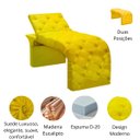 Ver imagem 4 de Maca Estofada Estética Cílios Regulável Spa Suede Maitê:amarelo