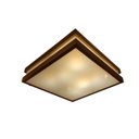 Ver imagem 2 de Plafon Moderno Modular 50cm Cobre Para Sala Mesa Cozinha Quarto Escritório ANCORA Sobrepor Quadrado