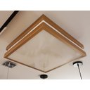 Ver imagem 4 de Plafon Moderno Modular 50cm Cobre Para Sala Mesa Cozinha Quarto Escritório ANCORA Sobrepor Quadrado