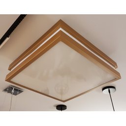 Plafon Moderno Modular 50cm Cobre Para Sala Mesa Cozinha Quarto Escritório ANCORA Sobrepor Quadrado - 4 Plafon Moderno Modular 50cm Cobre Para Sala Mesa Cozinha Quarto Escritório ANCORA Sobrepor Quadrado - 4