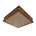 Ver imagem 1 de Plafon Moderno Modular 50cm Cobre Para Sala Mesa Cozinha Quarto Escritório ANCORA Sobrepor Quadrado