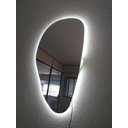 Ver mais imagens de Espelho orgânico decorativo iluminado com led frio 43x76cm