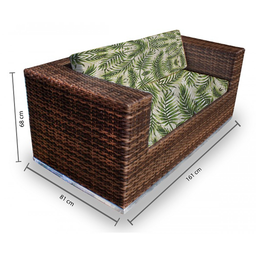 Conjunto Bora Bora - 1 Sofá 2 Lugares + 2 Poltronas + 1 Mesa de Centro - Kauai - 2