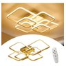 Lustre de Led Luminária Moderno 70w Dourado com Controle Brinovar - 1