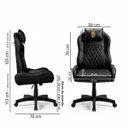 Ver imagem 4 de Cadeira Gamer Speed Ergonômica Escritório Home Office Preto e Dourado