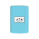 Ver imagem 1 de Conjunto com 1 Tomada 2p+t 10a 250v, Modular, com Placa 4x2 e Suporte