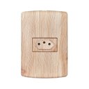 Ver imagem 1 de Conjunto com 1 Tomada 2p+t 10a 250v, Modular, com Placa 4x2 e Suporte