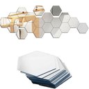 Ver imagem 3 de Kit com 10 Espelhos Decorativos Adesivos em Formato de Hexágono. Versatilidade para a Sua Decoração
