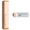 Ver imagem 5 de Guarda-Roupa Modulado 1 Porta Infinity Marrom/Cedro/Blush