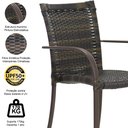 Ver imagem 6 de Mesa e Cadeiras Ascoli Para Jardim, Área externa, Churrasqueira Trama Original