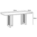 Ver imagem 4 de Mesa Jantar Yara 180 6 Cadeiras Ivy Caramelo Creme - Henn