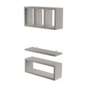 Ver imagem 1 de Kit Nichos Prateleiras França para Banheiro Decorativo Branco