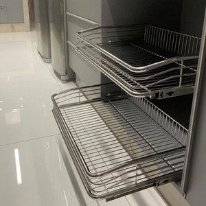 Gaveta Multiuso Inox com Corrediça Telescópica Masutti Copat 4602 - 570 X 130 X 470 Mm