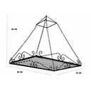 Ver imagem 7 de Prateleira Cozinha Ferro Escorredor Teto Panelas Ganchos Penduradores