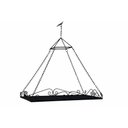 Ver imagem 3 de Prateleira Cozinha Ferro Escorredor Teto Panelas Ganchos Penduradores