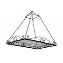 Ver imagem 2 de Prateleira Cozinha Ferro Escorredor Teto Panelas Ganchos Penduradores