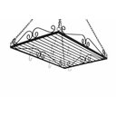 Ver imagem 6 de Prateleira Cozinha Ferro Escorredor Teto Panelas Ganchos Penduradores