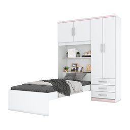 Guarda Roupa Solteiro 4 Portas 3 Gavetas London Casa 812 - 6 Guarda Roupa Solteiro 4 Portas 3 Gavetas London Casa 812 - 6