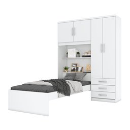 Guarda Roupa Solteiro 4 Portas 3 Gavetas London Casa 812 - 5 Guarda Roupa Solteiro 4 Portas 3 Gavetas London Casa 812 - 5