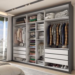 Guarda-roupa Casal Severo 6 Portas 6 Gavetas - Panorama Móveis - 2