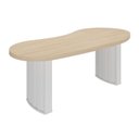 Ver imagem 1 de Conjunto Escritório Artany: Mesa Organic e Estante c/ LED